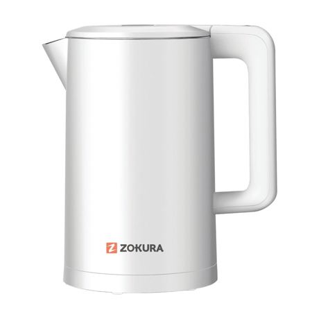 Fierbator Zokura Z1238, 2200 W, 1.7 l, Reglarea temperaturii, Oprire automata, Alb