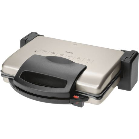 Grill Bosch TFB3302V, 1800 W, termostat reglabil, Negru/Aluminiu