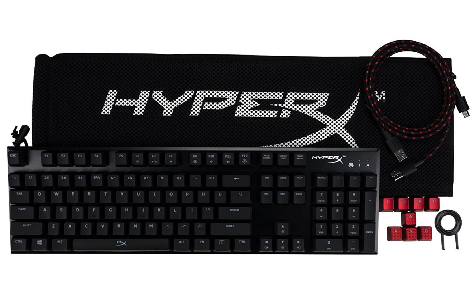 Tastatura Kingston HyperX cu fir detasabil, HyperX Alloy FPS, iluminata, USB, Anti-Ghosting, Cherry MX Blue