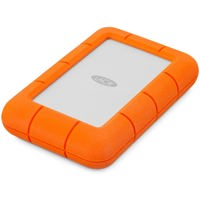 HDD extern Lacie, Mini, 4TB, 2.5", USB3.0, Protectie la socuri si apa, Argintiu/portocaliu