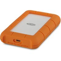 HDD extern Lacie, 4TB, Rugged, 2.5", USB3.0, argintiu si portocaliu