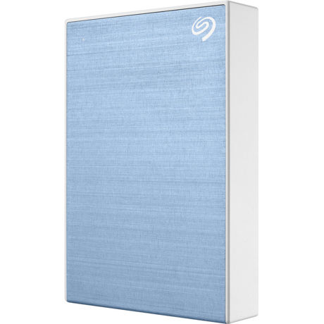 HDD extern Seagate, 5TB, Backup Plus Portable, 2.5", USB 3.0, Textura metalica, Albastru deschis