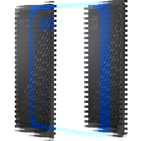 SSD extern WD, My Passport Go, 1TB, 2.5", USB 3.0, Rezistent la socuri, Negru/ Albastru