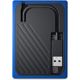 SSD extern WD, My Passport Go, 1TB, 2.5", USB 3.0, Rezistent la socuri, Negru/ Albastru