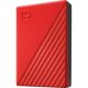HDD extern WD, My Passport, 4TB, 2.5", USB 3.2, Compatibil cu Windows, Rosu