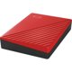HDD extern WD, My Passport, 4TB, 2.5", USB 3.2, Compatibil cu Windows, Rosu