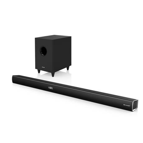 Soundbar Sharp HT-SBW260, 3.1, 600 W, Subwoofer, Bluetooth, Negru