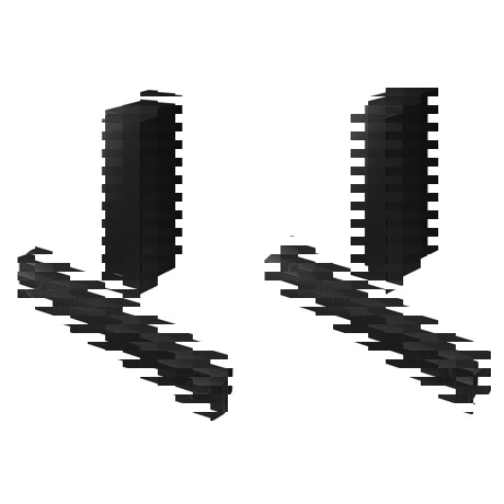 Soundbar Samsung HW-B550, 2.1Ch, 410W, Subwoofer Wireless, Dolby, Bass Boost, Bluetooth, Negru