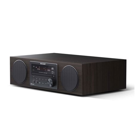 Sistem audio All-in-one Hi-Fi Sharp XL-BB20D(BR), 100 W, Bluetooth, DAB+ Digital Radio, CD player, USB Playback, Maro