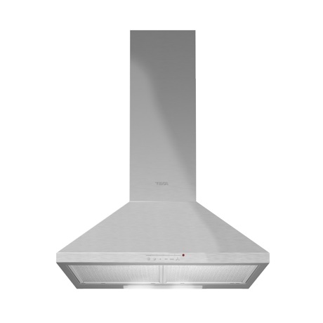 Hotă şemineu conică, Teka DBP 60 PRO, Capacitate maximă extractie 613 m³/h, 3 trepte putere+ 1 Turbo, Filtre inox, Control butoane, 60 cm, Inox, 40460509