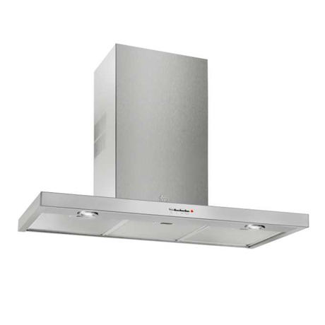 Hotă şemineu dreaptă, Teka DSJ 680, Capacitate maximă extractie 614 m³/h, 4 viteze, Filtre din aluminiu, Control butoane, Motor cu turbina dubla, 60 cm, Inox, 40484820