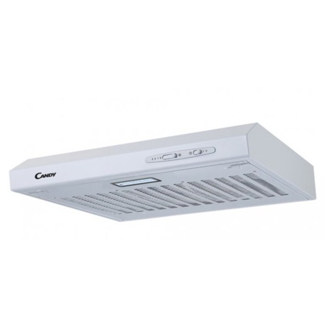 Hota traditionala Candy CFT610/4W, 209 m3/h, 1 motor, Control mecanic, 60 cm, Alb