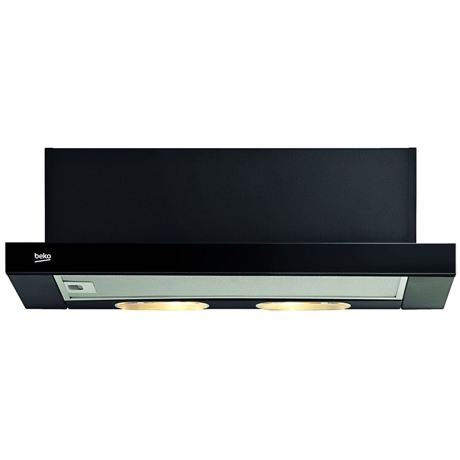 Hota Beko CTB6250B, Incorporabila telescopica, 420 m3/h, 1 motor, 3 viteze, Negru