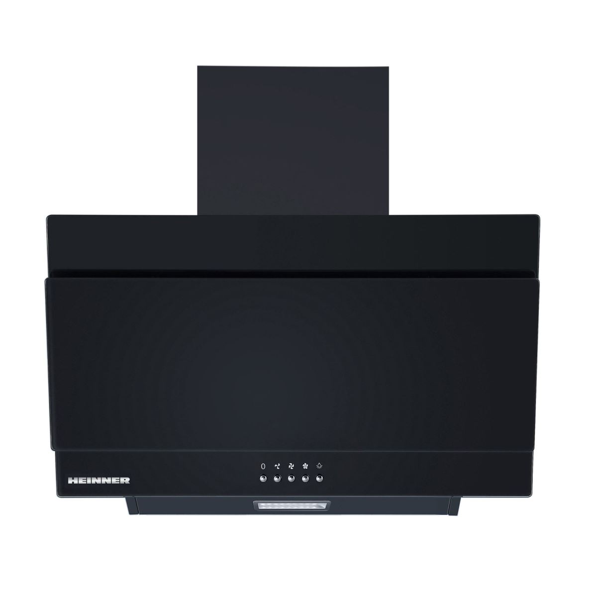 Hota Heinner DCH-350RGBK, Decorativa ecran, 60 cm, 276.6 m³/h, 1 motor, 3 viteze, Sticla neagra