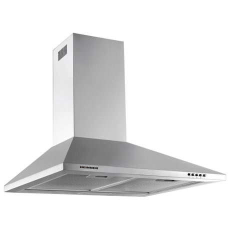 Hota semineu conica Heinner DCH-450X, putere de absorbtie 429.4 mc/h, 1 motor, 60 cm, 3 trepte de viteza, Inox