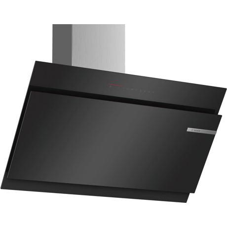 Hota Bosch DWK98JQ60, absorbtie periferica, 840 mc/h Intensiv, TouchControl, 1 motor, 90 cm, Sticla neagra