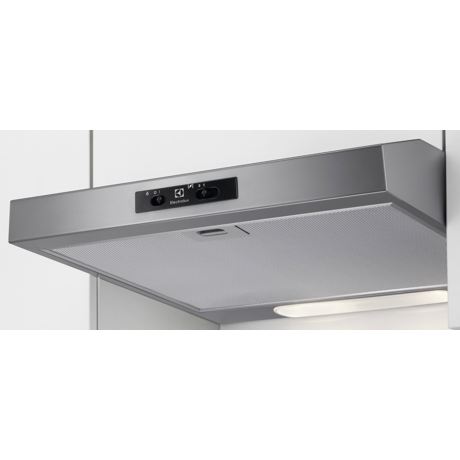 Hota traditionala Electrolux EFU216S, 272 m3/h, 3 viteze, Filtru metalic, 60 cm, Gri