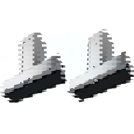 Hota Franke Mythos FMY 908 BI BK Crystallo Nero, Caseta incorporata, Intensiv 680 m3/h, 1 motor, L 86 cm, Sticla neagra