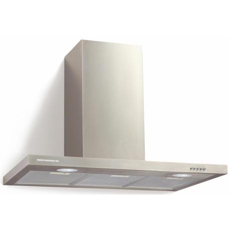 Hota Heinner HDCH-690TSS, Semineu dreapta, 589.5 m3/h, 90 cm, 1 motor, Control butoane, 3 viteze, Inox