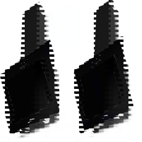 Hota decorativa Heinner HDCH-F3560RGBK, Putere absorbtie 364.9 m3/h, 1 motor, 3 viteze, Control butoane, 60 cm, Front sticla neagra