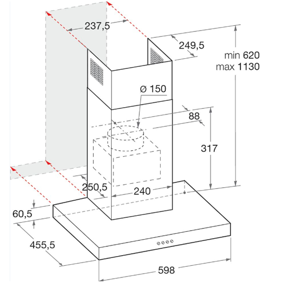 Image result for Hota semineu incorporabila Hotpoint HHBS 6.7F LT X