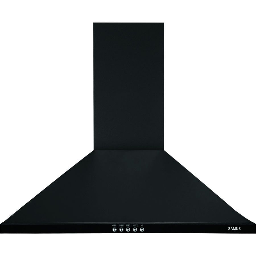 Hota Samus HS604DHB, Semineu conica, 1 motor, Putere absorbtie 400 mc/h, Filtru metalic, 60 cm, Negru