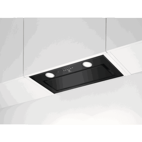 Hota incorporabila Electrolux LFG716R, 700 mc/h (intensiv), 1 motor, 3 viteze+intensiv, Filtru aluminiu, Conexiune Hob2Hood, Telecomanda, Latime 54 cm, Negru mat