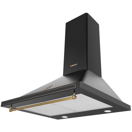 Hota Hansa OKC613RBH, Semineu conica, 403 mc/h, 3 trepte de viteza, 60 cm, Negru