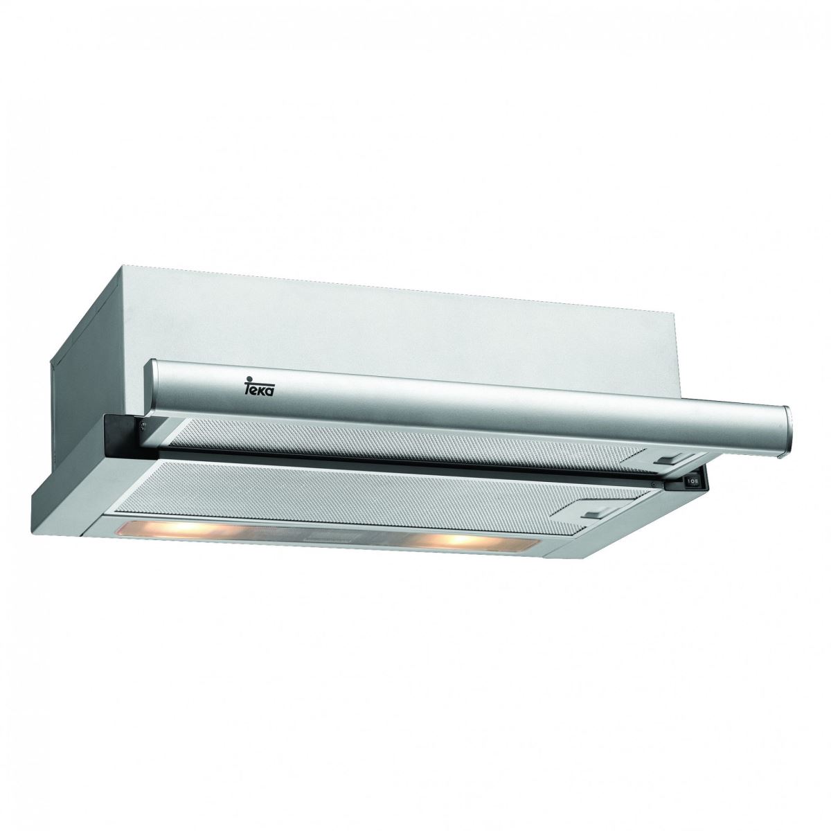 Hotă telescopică Teka TL 6310, Capacitate maximă extractie 332 m³/h, 2 trepte putere, Filtre aluminiu, Control mecanic, 60 cm, Inox, 40474250