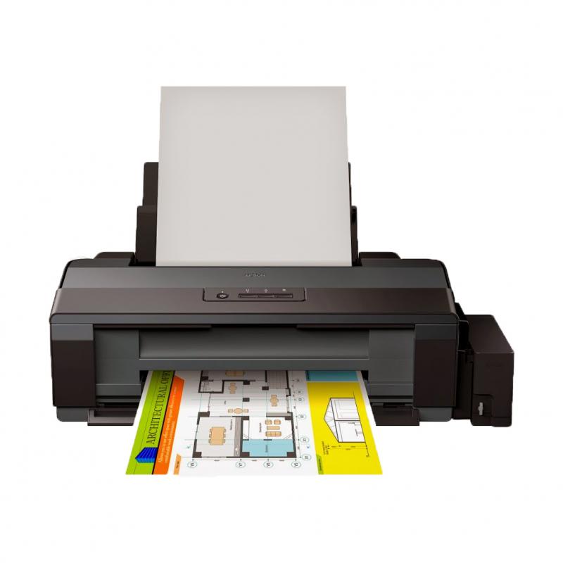 Imprimanta inkjet color CISS Epson L1300, dimensiune A3, viteza max ISO 15ppm alb-negru, 5,5ppm color, rezolutie 5760x1440dpi