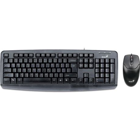 Kit tastatura si mouse Genius KM-110X kit, PS2, Black 