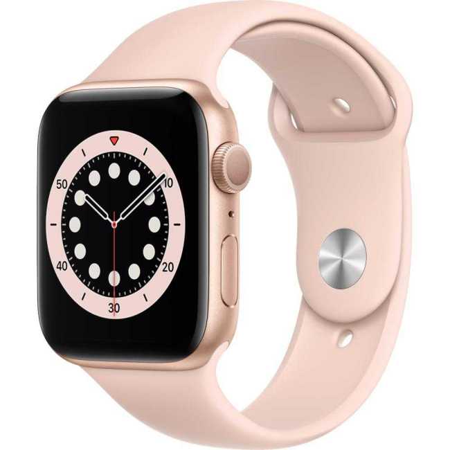 Smartwatch Apple Watch 6, GPS, Gold Aluminium 40mm, Pink Sand Sport Band
