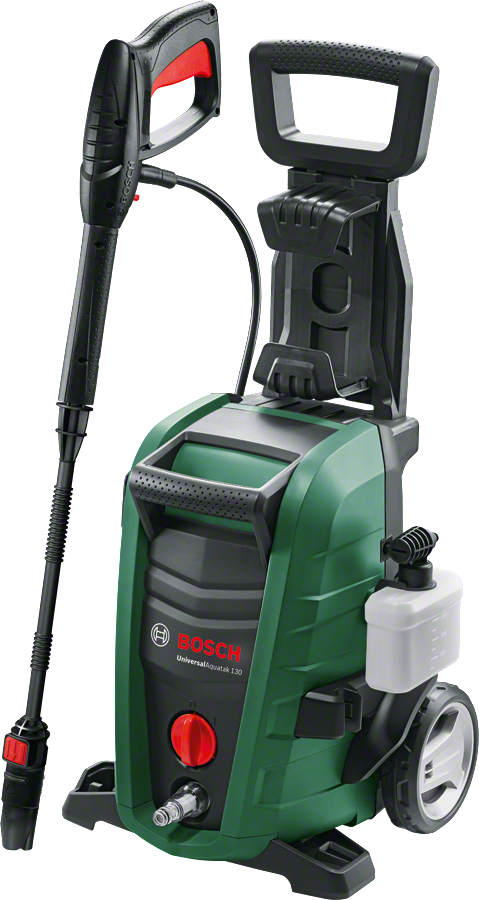 Masina de spalat cu presiune Bosch UniversalAquatak 130, 1700 W, 380 l/h, 130 bar, Sistem cu spumă, Negru/Verde, 06008A7B00