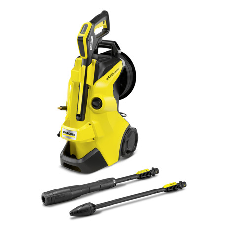 Aparat de spalat cu presiune Karcher K 4 Premium Power Control, 1800 W, 130 bar, Pistol de presiune ridicata Power Control G 160 Q, Sistem Quick Connect, Sistem Plug 'n' Clean, Jet Vario Power, Negru/galben, 13241300