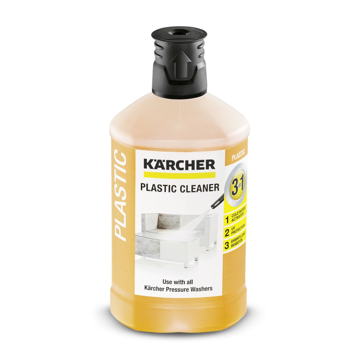 Detergent pentru materiale sintetice Plug ‘n’ Clean Karcher 62957580, 1 L