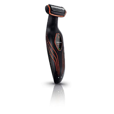 Aparat de tuns/ras corporal Philips Bodygroom BG2026/32, Fara fir, 50 min, 3 piepteni, Negru/Maro