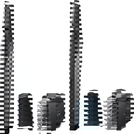 Trimmer pentru par corporal Panasonic ER-GK80-S503, Umed/uscat, 2 accesorii, Autonomie 50 min., Negru/Gri