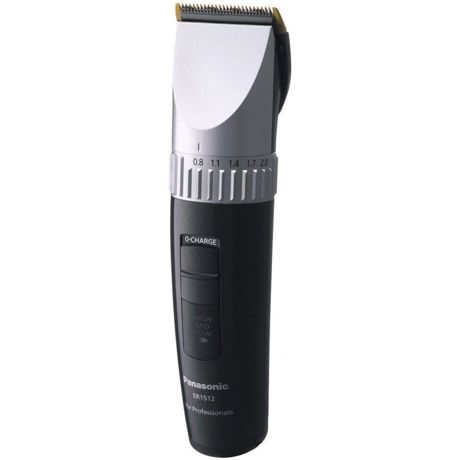 Masina de tuns profesionala Panasonic ER1512K801, Acumulator, 5 trepte, 3 accesorii, Negru/Argintiu