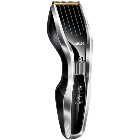 Aparat de tuns Philips HC5450/80, Acumulator, 24 Trepte, 0.5-23 mm, Acc. barba, Negru/Argintiu
