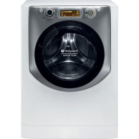 Masina de spalat cu uscator Hotpoint Ariston Aqualtis AQD970D 49 EU/B, 9 kg/ 7kg, 1400 rpm, Display, Alb/Argintiu