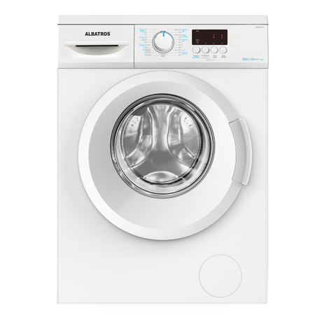 Masina de spalat rufe Albatros AWM1053, 5 kg, 1000 rpm, 23 programe, Control electronic, Clasă energetică E (A+), Slim, Alb