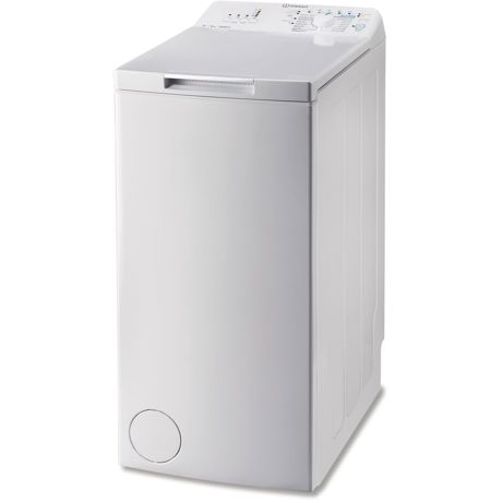 Masina de spalat rufe cu incarcare verticala Indesit BTW A61053 (EU), 6 kg, 1000 rpm, Turn&Wash, Energy Saver, Alb