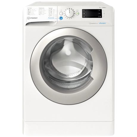 Masina de spalat rufe Indesit BWE81485XWSEEN, 8 kg, 1400 RPM, Child Lock, Push & Go, Alb
