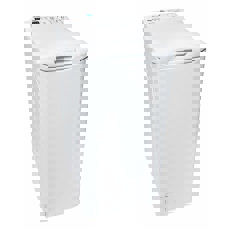 Masina de spalat rufe cu incarcare verticala Candy CST 372L-S, 7 kg, 1200 rpm, Functii SMART prin NFC, LCD, Alb 31007557