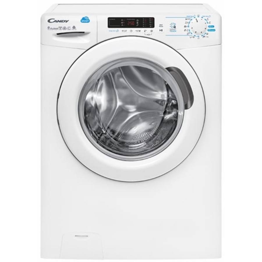 Masina de spalat cu uscator Candy CSWS 596D/5-S, 9 kg, 6 kg uscare, 1500 rpm, Display digital, Alb