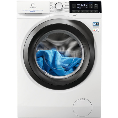 Masina de spalat rufe EW6F349BSA, 9 kg, 1400 rpm, Display, Tehnologie Fuzzy Logic, Blocare acces copii, Alb