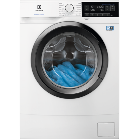 Masina de spalat rufe Electrolux EW6S347S, 7 kg, 1400 rpm, Sistem SensiCare, Slim, Alb