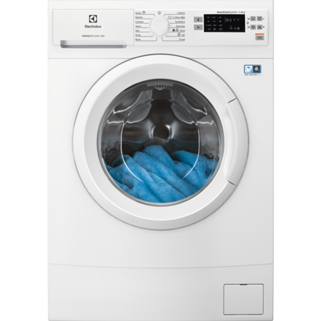 Masina de spalat rufe Electrolux EW6S506W, 6 kg, 1000 rpm, Display LED, Slim, Alb