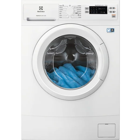 Masina de spalat rufe Electrolux EW6SN506W, 6 kg, 1000 rpm, Tehnologie Fuzzy Logic, Blocare acces copii, Slim, Alb