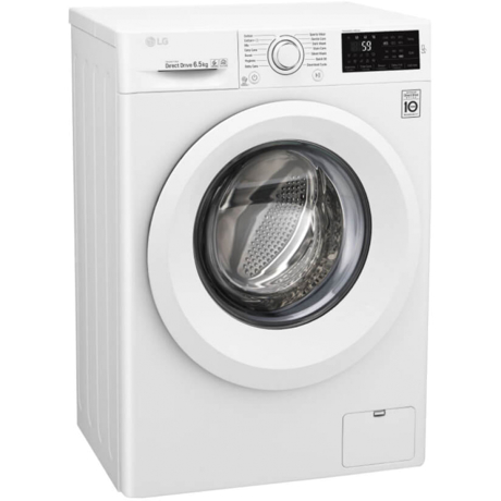 Masina de spalat rufe LG Titan F0J5WN3W, 6.5 kg, 1000 rpm, 6 MOTION DD, Display, Inverter Direct Drive™, Slim, Alb